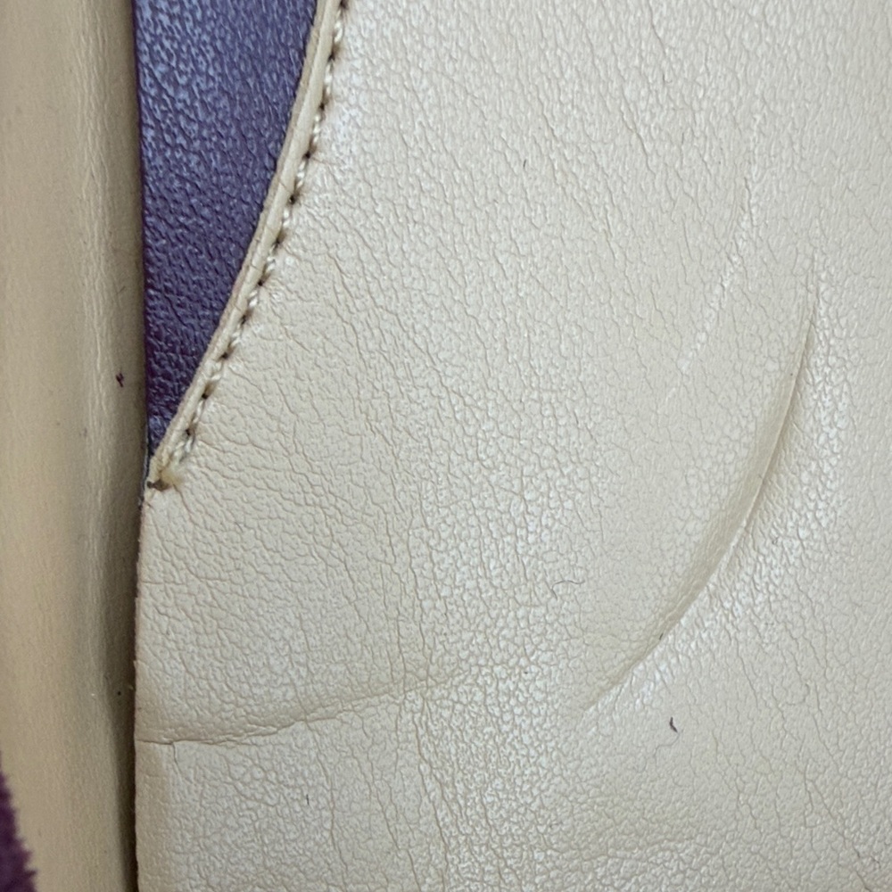 Michael Kors Plum Loafers with Gold Logo - Picture 3 of 11